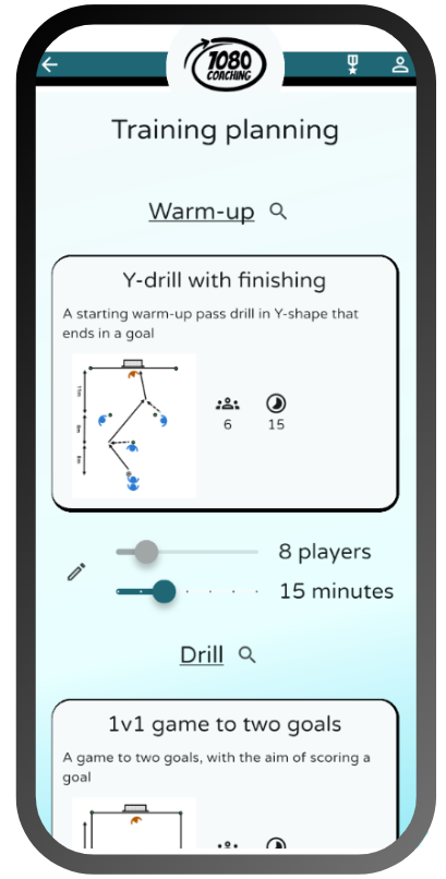 Planning football training sessions
